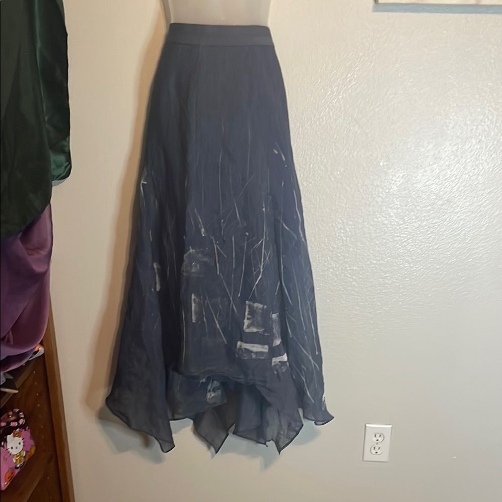 NIC+ZOE Blue High Low Skirt